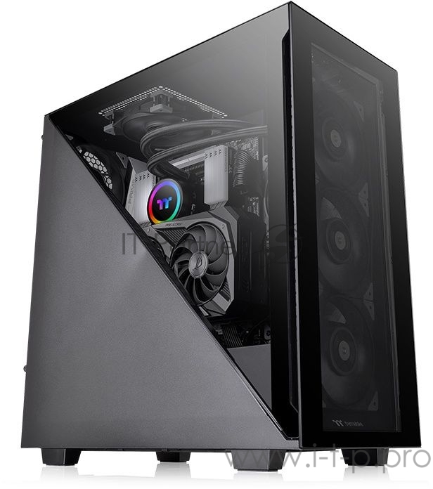 Корпус Thermaltake Divider 300 TG черный без БП ATX 2x120mm 2xUSB3.0 1xUSB3.1 audio front door bott PSU
