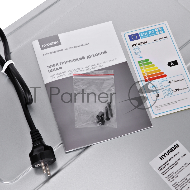 Духовой шкаф Электрический Hyundai HEO 6647 WG белый