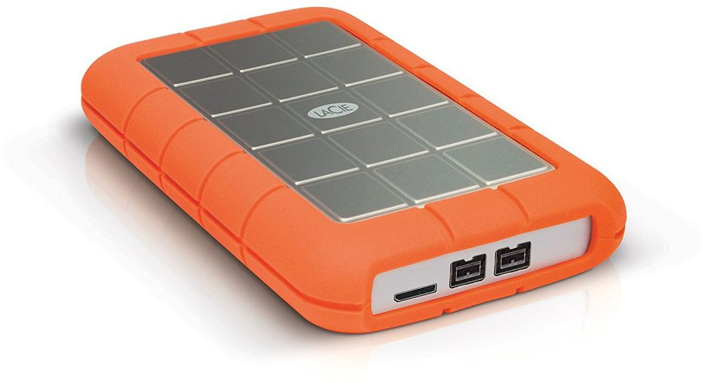 Внешний жесткий диск 2000ГБ 2.5 LaCie Rugged Triple, оранжевый (USB3.0, FireWire 800)
