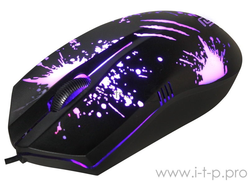 Мышь Оклик 398G черный оптическая (1000dpi) USB (3but)