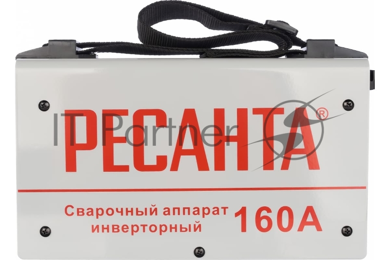 Сварочный аппарат инверторный Инвертор Ресанта САИ 160 65/1 {154В-242В, макс.4,8кВт, 10А-160А, ПВ 70%, напр. холостого хода 80В, напр. 26В, макс. диаметр электрода 4мм, 4,5 кг}