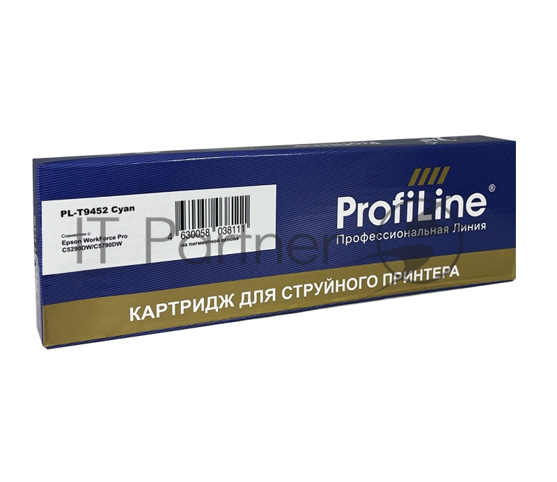 Струйный картридж PL-T9452 для принтеров Epson WorkForce Pro C5210/C5215/C5290/C5710/C5790 с чернилами Cyan ProfiLine