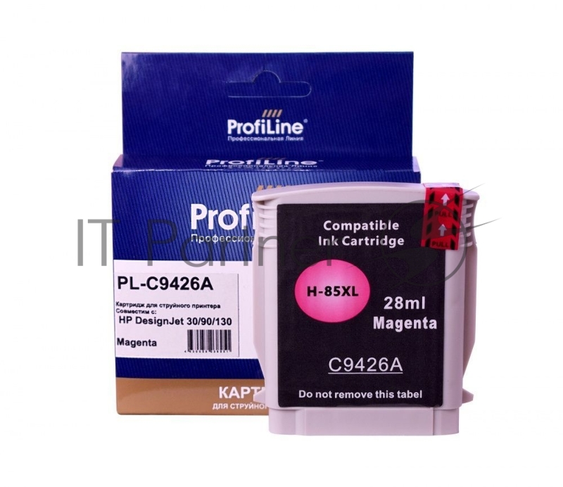 Струйный картридж PL-C9426A (№85) для принтеров HP DesignJet 30/90/130 с чернилами Magenta ProfiLine