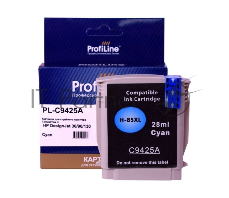 Струйный картридж PL-C9425A (№85) для принтеров HP DesignJet 30/90/130 с чернилами Cyan ProfiLine