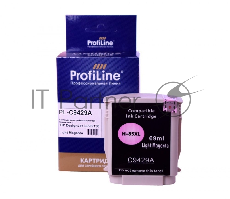 Струйный картридж PL-C9429A (№85) для принтеров HP DesignJet 30/90/130 с чернилами Light Magenta ProfiLine