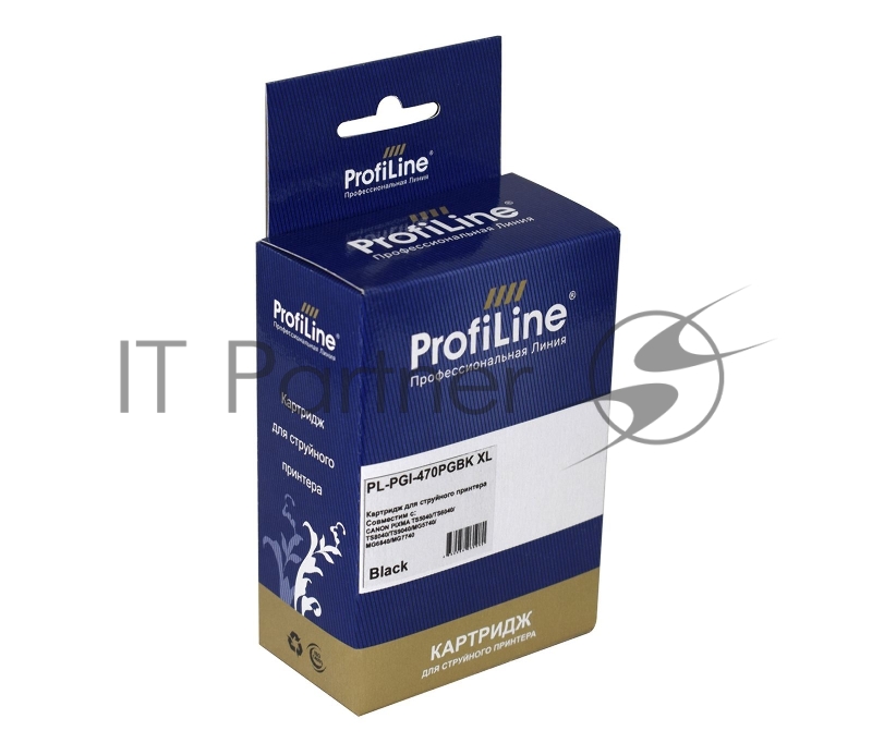 Струйный картридж PL-PGI-470PGBK XL для принтеров CANON PIXMA TS5040/TS6040/TS8040/TS9040/MG с чернилами Black ProfiLine