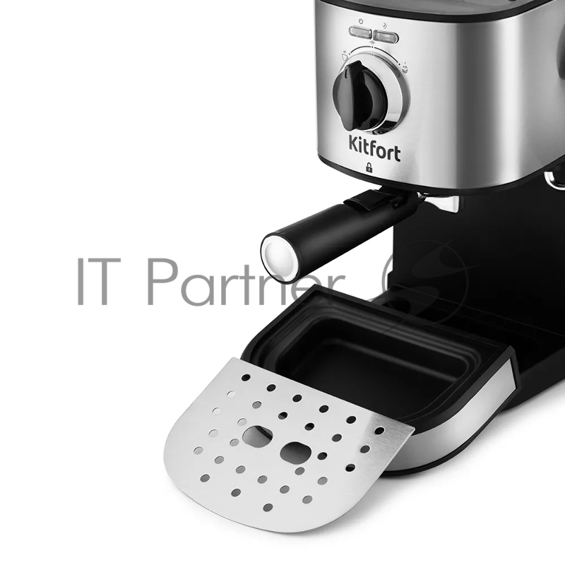 Кофеварка эспрессо Kitfort KT-753 850Вт черный/нержавеющая сталь