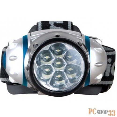 Camelion Фонари Camelion LED5318-7Mx (фонарь налобн, металлик,7 ультра ярк LED,2 реж, 3XR03 в компл, пласт, блист)