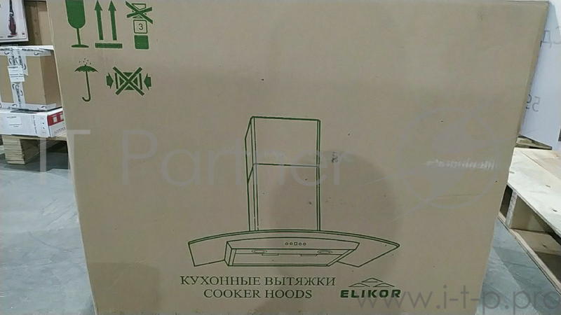 Вытяжка каминная Elikor Жемчуг 60П-700-Е4Д перламутровый/белое стекло управление: сенсорное (1 мотор)