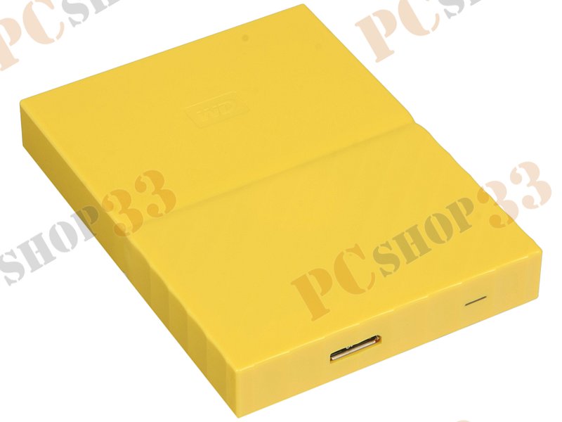 Внешний жесткий диск 4000ГБ 2.5 Western Digital My Passport WDBUAX0040BYL, желтый (USB3.0)
