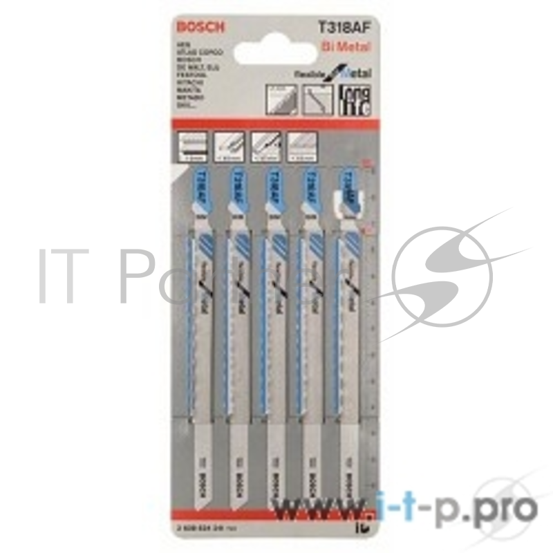 Bosch Bosch 2608634241 5 ЛОБЗИКОВЫХ ПИЛОК T 318 AF, BIM