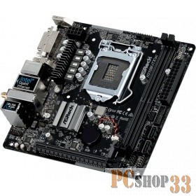Материнская плата ASRock H310M-ITX/AC RTL { S1151, H370, 2DDR4, PCI-E DVI+HDMI+DP, GbLAN SATA Mini-ITX}