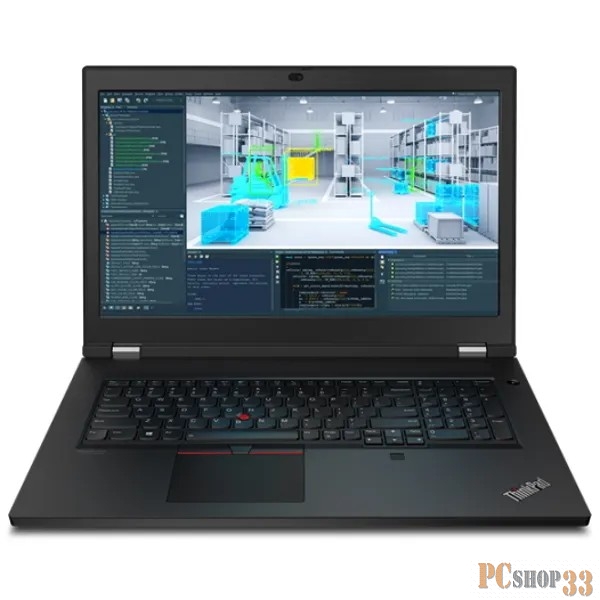 Ноутбук ThinkPad P17 Gen 1 17.3 UHD (3840x2160) IPS AG 500N, i9-10885H 2.4G, 2x16GB SO-DIMM DDR4-3200, 1TB SSD M.2, RTX 3000 6GB, WiFi 6, BT, NoWWAN,FPR,SCR,IR Cam, 6сell 94Wh, 230W, Win 10 Pro, 3Y PS, 3.5kg