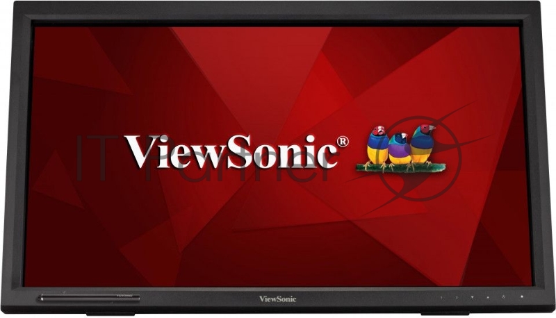 Монитор Viewsonic 23.6 TD2423 Touch VA LED, 1920x1080, 7ms, 250cd/m2, 3000:1, 20Mln:1, 178°/178°, D-Sub, DVI, HDMI, USB-hub, 60Hz, колонки, Tilt, VESA, Black