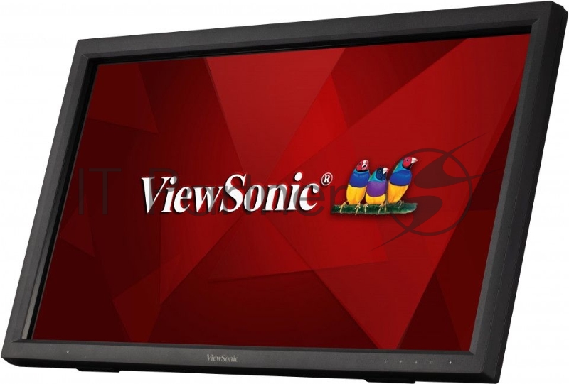Монитор Viewsonic 23.6 TD2423 Touch VA LED, 1920x1080, 7ms, 250cd/m2, 3000:1, 20Mln:1, 178°/178°, D-Sub, DVI, HDMI, USB-hub, 60Hz, колонки, Tilt, VESA, Black
