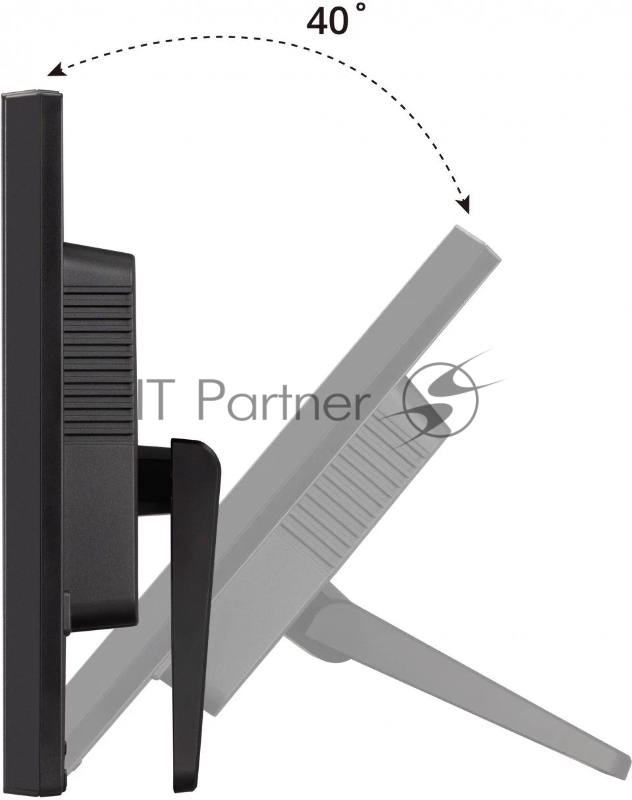 Монитор Viewsonic 23.6 TD2423 Touch VA LED, 1920x1080, 7ms, 250cd/m2, 3000:1, 20Mln:1, 178°/178°, D-Sub, DVI, HDMI, USB-hub, 60Hz, колонки, Tilt, VESA, Black