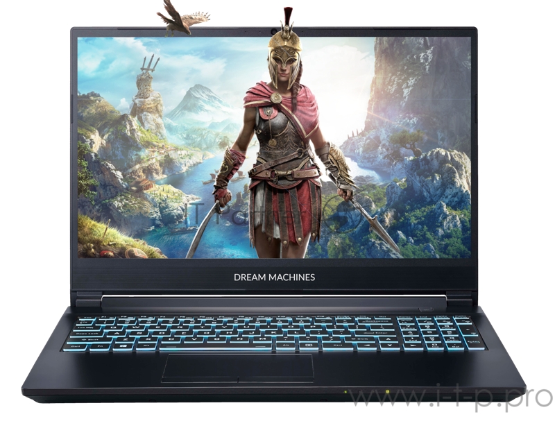 Ноутбук Dream Machines G1650Ti-15RU46 15.6(1920x1080 WVA 144Hz)/Intel Core i7 10750H(2.6Ghz)/16384Mb/512SSDG GeForce GTX1650Ti(4096Mb)/Cam/BT/WiFi/ 1y/2.2kg/noOS