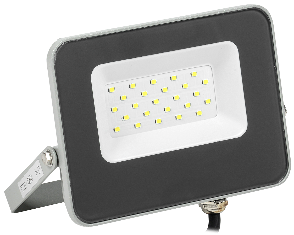 Прожекторы Iek LPDO701-20-K03 Прожектор СДО 07-20 светодиодный серый IP65 6500 K IEK