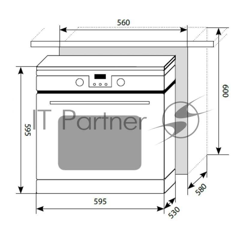Духовой шкаф Электрический Lex EDP 093 WH белый