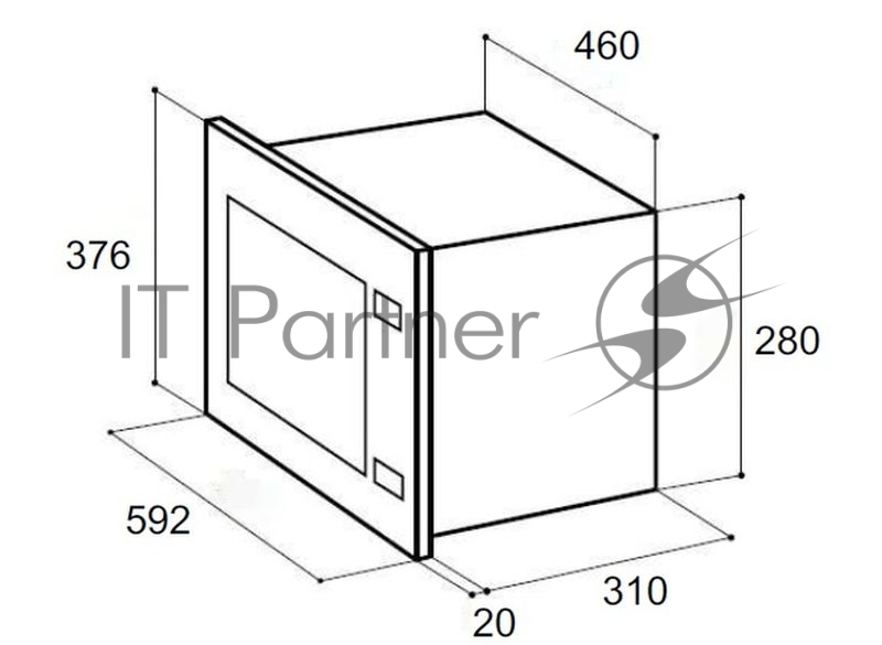 Микроволновая печь Lex BIMO 20.01 C 20л. 700Вт слоновая кость светлая (встраиваемая)