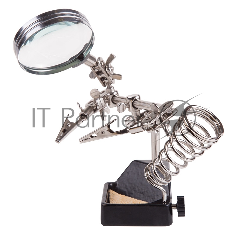 Держатель Rexant Третья рука с лупой х 2,5