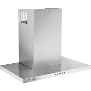 Вытяжка каминная Lex T 600 нержавеющая сталь управление: кнопочное (1 мотор)
