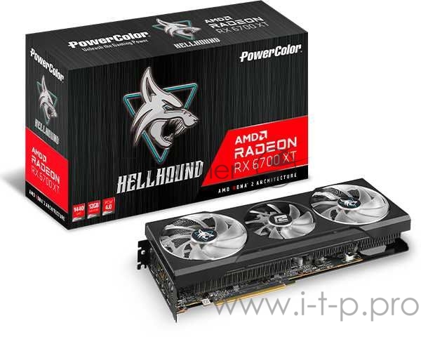Radeon RX 6700 XT 12GB GDDR6 192bit HDMI 3xDP (AXRX 6700XT 12GBD6-3DHL) RTL {5}, (173373)
