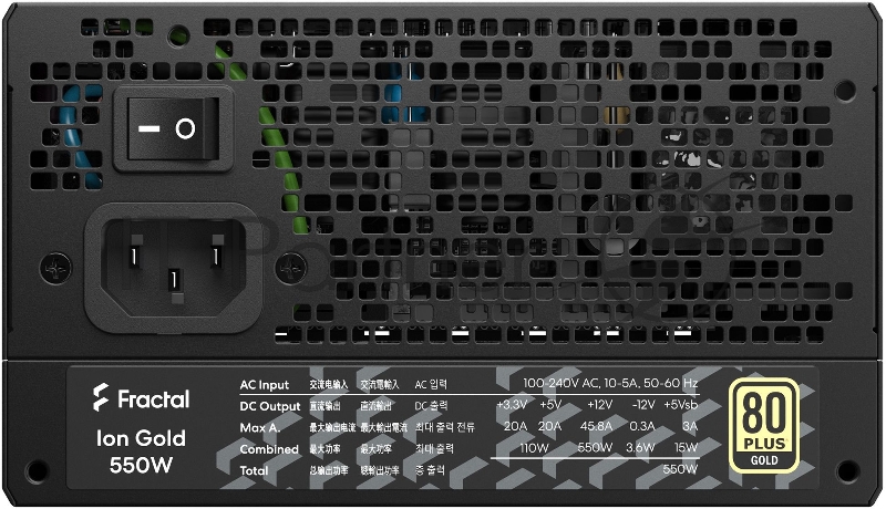 Ion Gold 550W, ATX FD-P-IA2G-550-EU