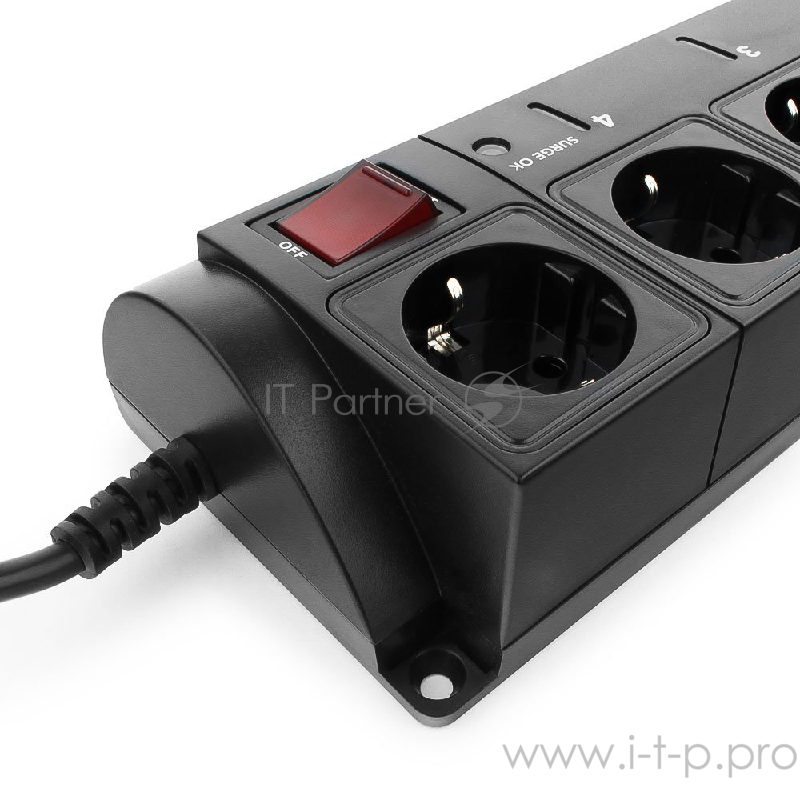 Сетевые фильтры Energenie Сетевой фильтр EG-PMS2-LAN программируемый, черный (10А, LAN, 6 розеток)