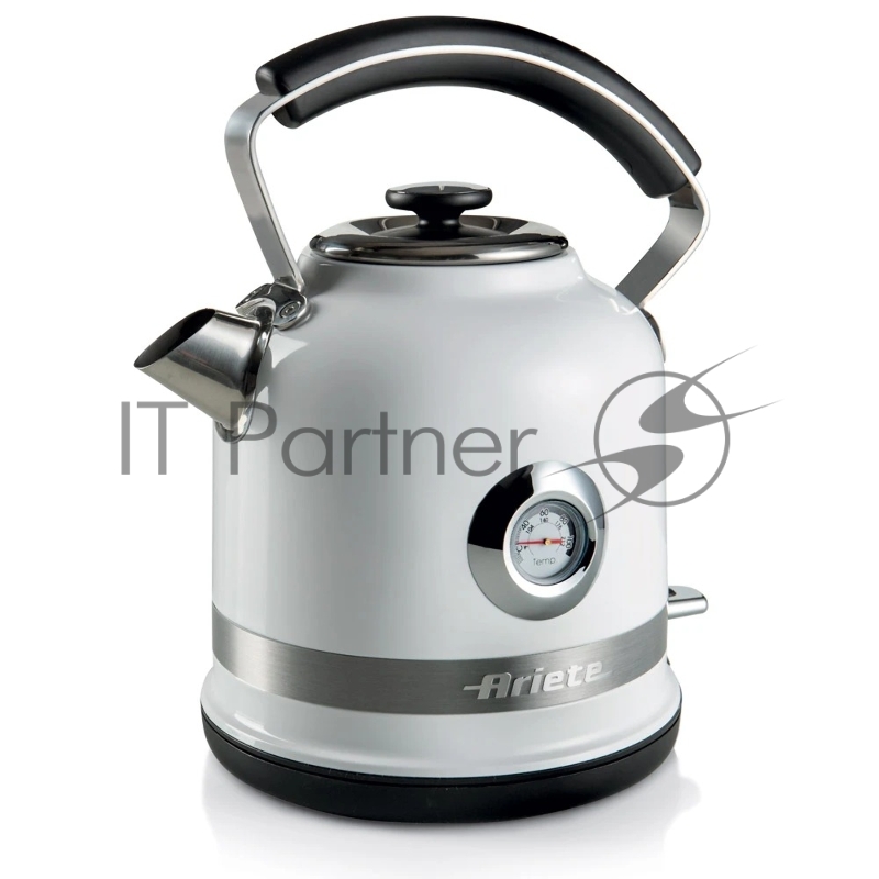 Чайник Ariete электрический Moderna. Мощность 2000 Вт, объем 1.7 л, цвет: белый (4/64)2854/01