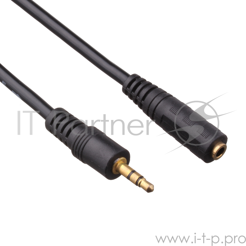 Переходник Exegate EX205309RUS Удлинитель звуковой (3.5mm Jack M - 3.5mm Jack F) 3м Exegate, позолоченные разъемы
