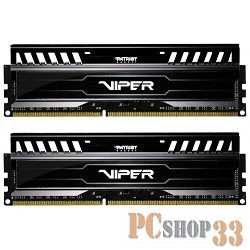 Модуль памяти Patriot DDR3 DIMM 8GB Kit 2x4Gb (PC3-12800) 1600MHz PV38G160C9K Viper3
