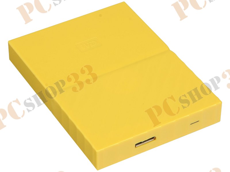 Внешний жесткий диск 1000ГБ 2.5 Western Digital My Passport WDBBEX0010BYL, желтый (USB3.0)