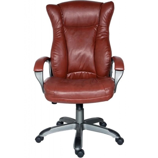 Кресло руководителя Бюрократ CH-879N темно-коричневый NE-15 искусственная кожа крестовина пластик