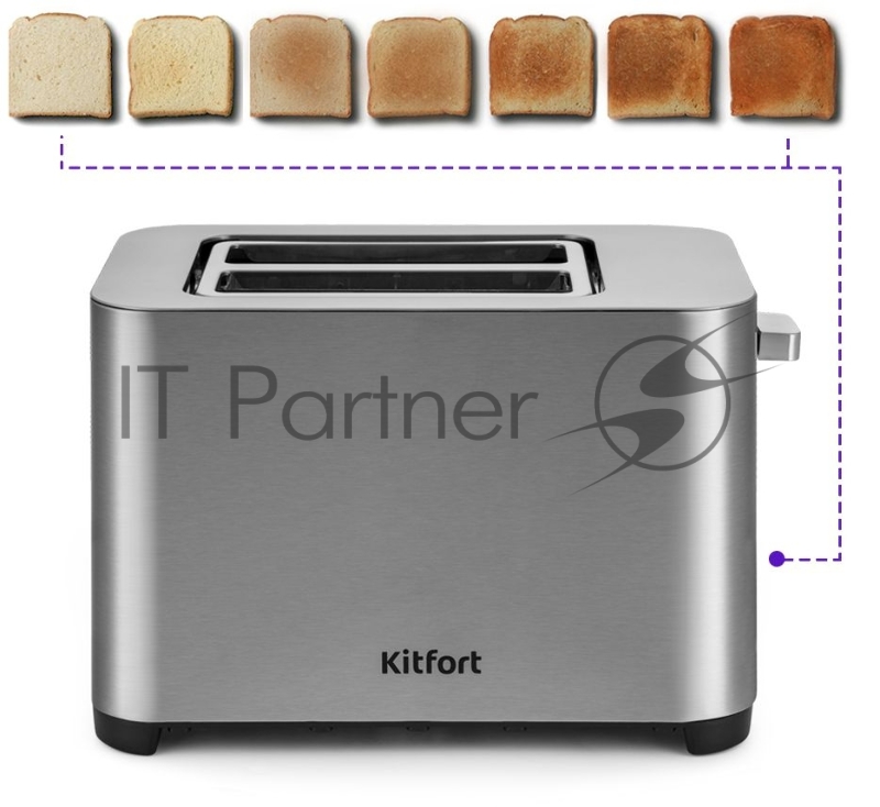 Тостер Kitfort KT-2048 нержавеющая сталь