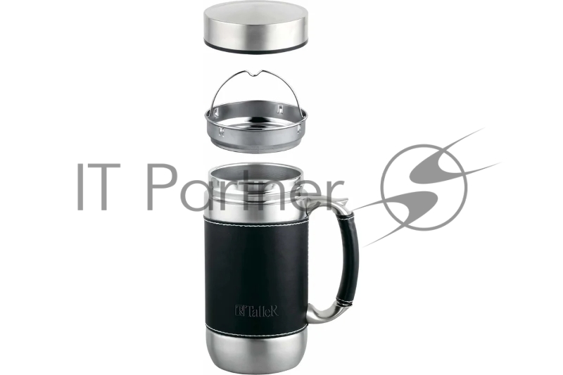 Термокружка TalleR TR-22406Cтальная 0,45 л Blake/Блэйк, полировка матовая. Съемный фильтр с ручкой