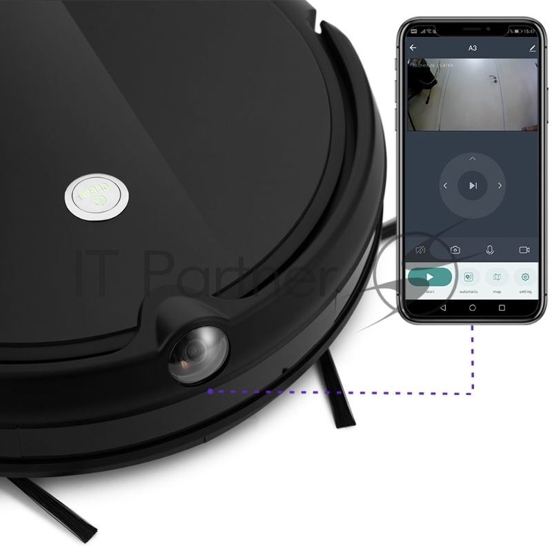 Пылесос-робот Kitfort KT-590 черный