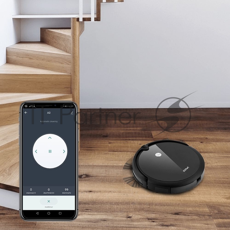 Пылесос-робот Kitfort KT-590 черный