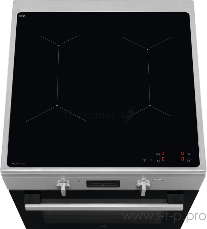 Электрическая плита ELECTROLUX Электрическая плита ELECTROLUX/ Электрическая плита с индукцией, 60см шириной, нержавеющая сталь c Anti Finger Print, мультифункциональная электрическая духовка с паром SteamBake, электрический гриль, электронное управл