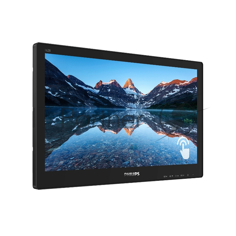 МОНИТОР 15.6 PHILIPS 162B9TN/00 Black (Multi-Touch, 1366x768, 4 ms, 90°/60°, 220 cd/m, 20M:1, +DVI, +HDMI 1.4, +Display