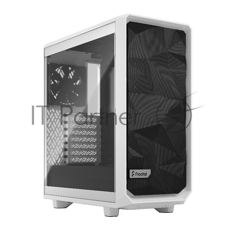 Корпус Fractal Design MESHIFY 2 COMPACT WHITE - TG / ATX, TG / 2x140mm & 1x120mm fans inc. / FD-C-MES2C-05