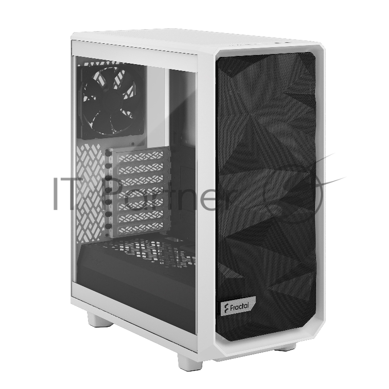 Корпус Fractal Design MESHIFY 2 COMPACT WHITE - TG / ATX, TG / 2x140mm & 1x120mm fans inc. / FD-C-MES2C-05