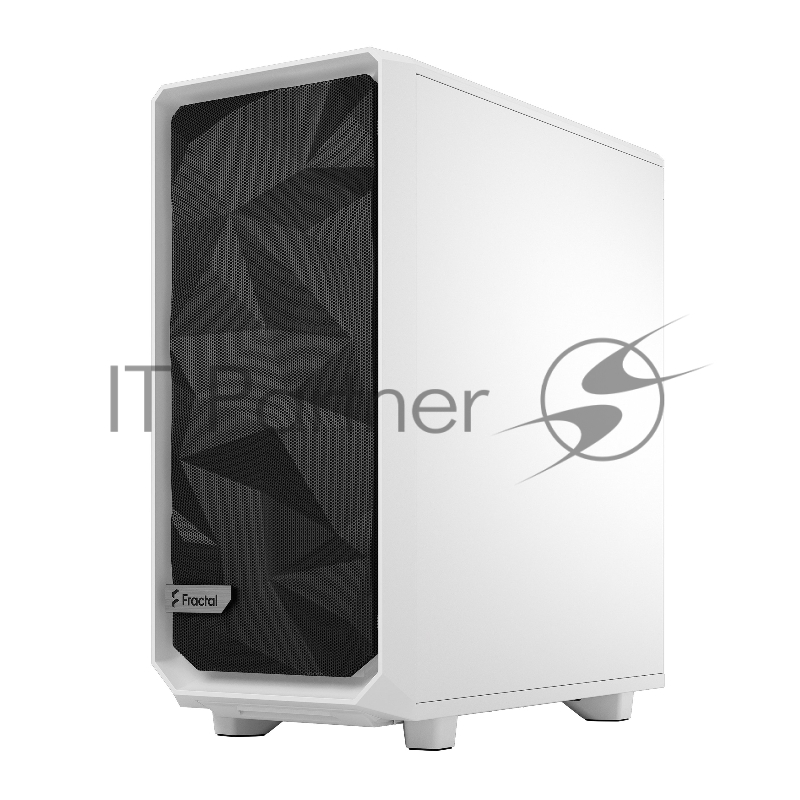 Корпус Fractal Design MESHIFY 2 COMPACT WHITE - TG / ATX, TG / 2x140mm & 1x120mm fans inc. / FD-C-MES2C-05