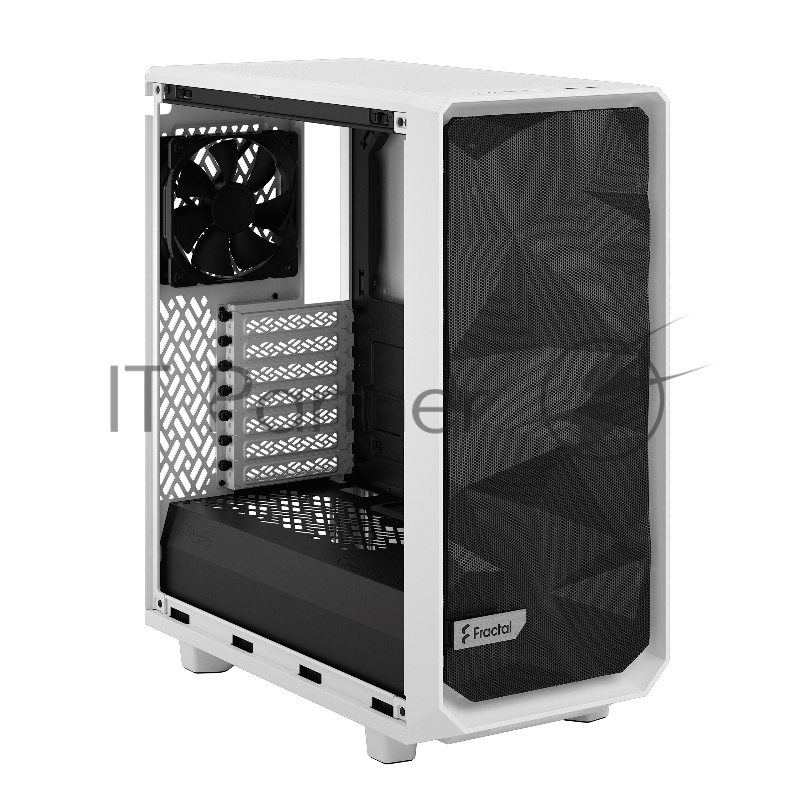 Корпус Fractal Design MESHIFY 2 COMPACT WHITE - TG / ATX, TG / 2x140mm & 1x120mm fans inc. / FD-C-MES2C-05