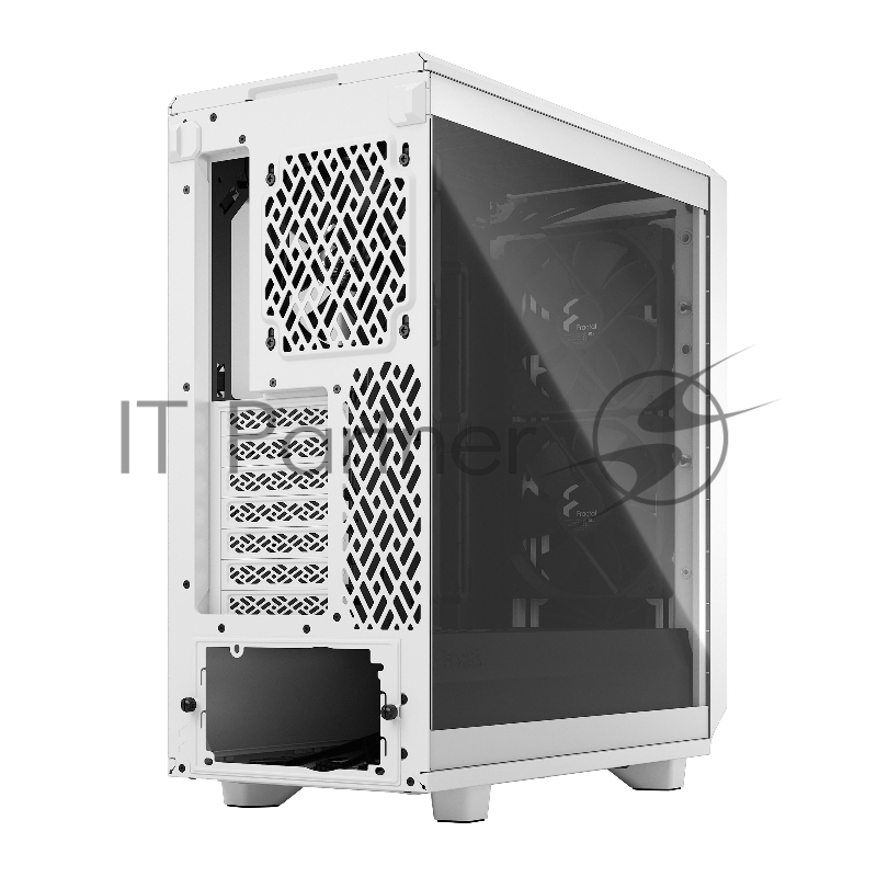 Корпус Fractal Design MESHIFY 2 COMPACT WHITE - TG / ATX, TG / 2x140mm & 1x120mm fans inc. / FD-C-MES2C-05