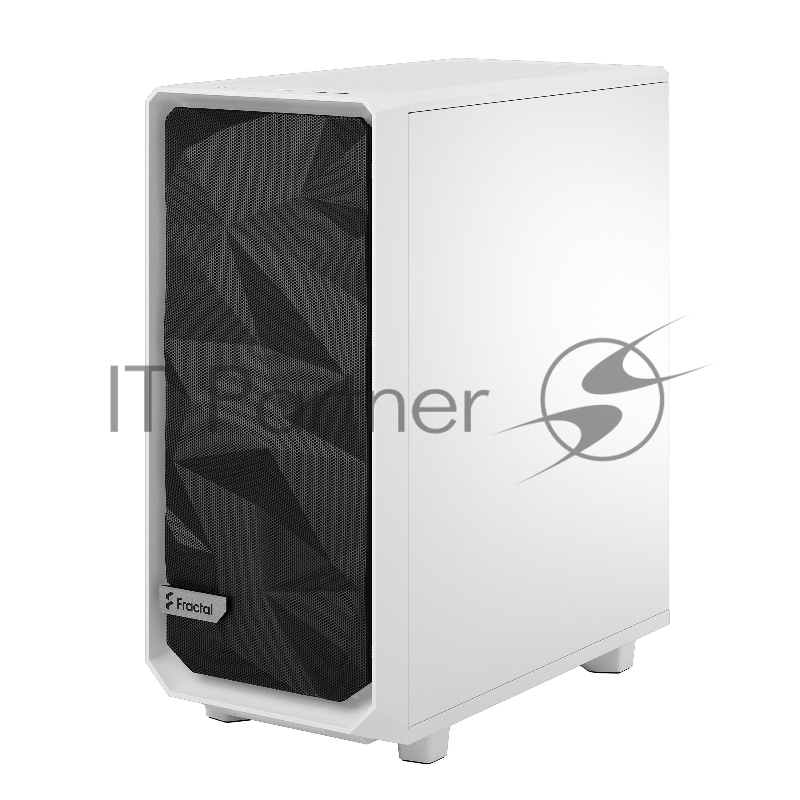 Корпус Fractal Design MESHIFY 2 COMPACT WHITE - TG / ATX, TG / 2x140mm & 1x120mm fans inc. / FD-C-MES2C-05