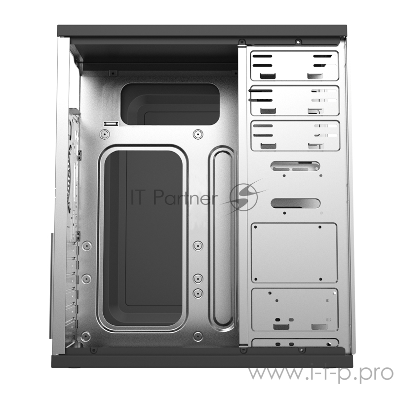 Корпус HIPER Office A3075 (ATX, 0.4MM SGCC, 2xUSB2.0 +Audio, PSU HPT-450, peak 450W, Passive PFC, 120mm fan, power cord, Black)