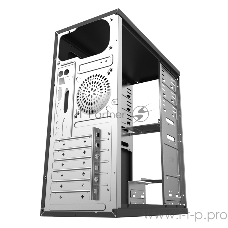 Корпус HIPER Office A3075 (ATX, 0.4MM SGCC, 2xUSB2.0 +Audio, PSU HPT-450, peak 450W, Passive PFC, 120mm fan, power cord, Black)