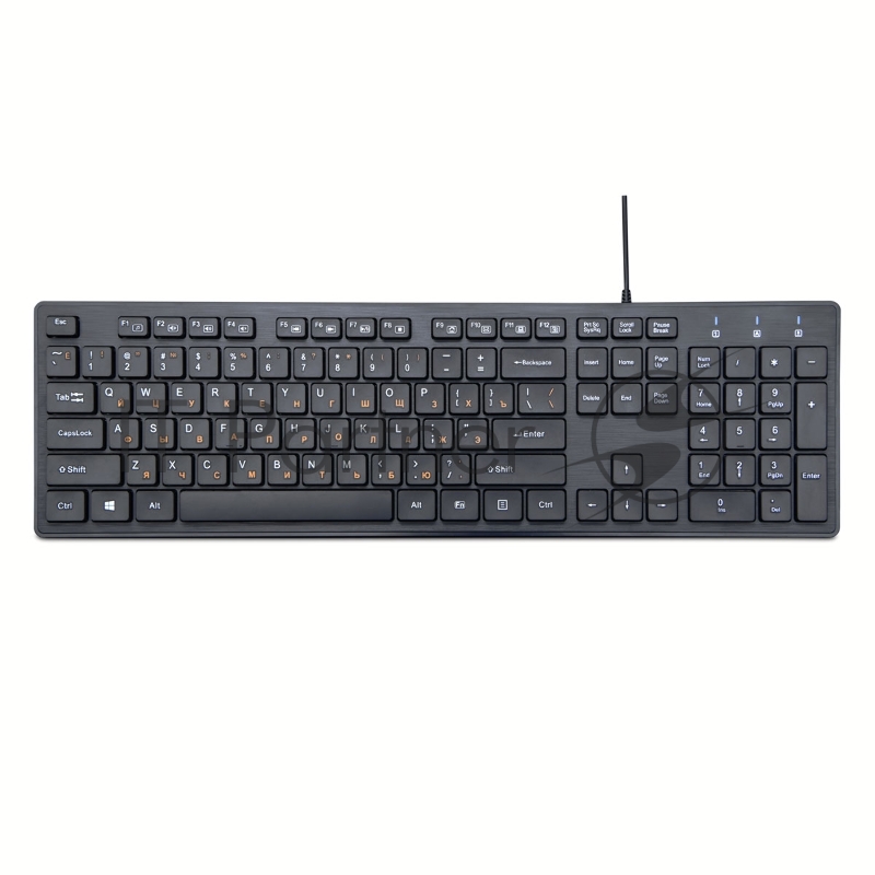 Клавиатура Gembird KB-8360U, Шоколадный, USB, 104 клавиши, Хаб на 2хUSB