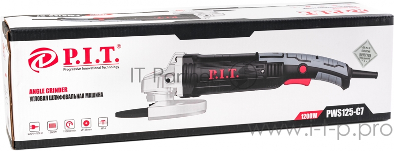 Машина шлифовальная угловая PWS125-C7 PIT